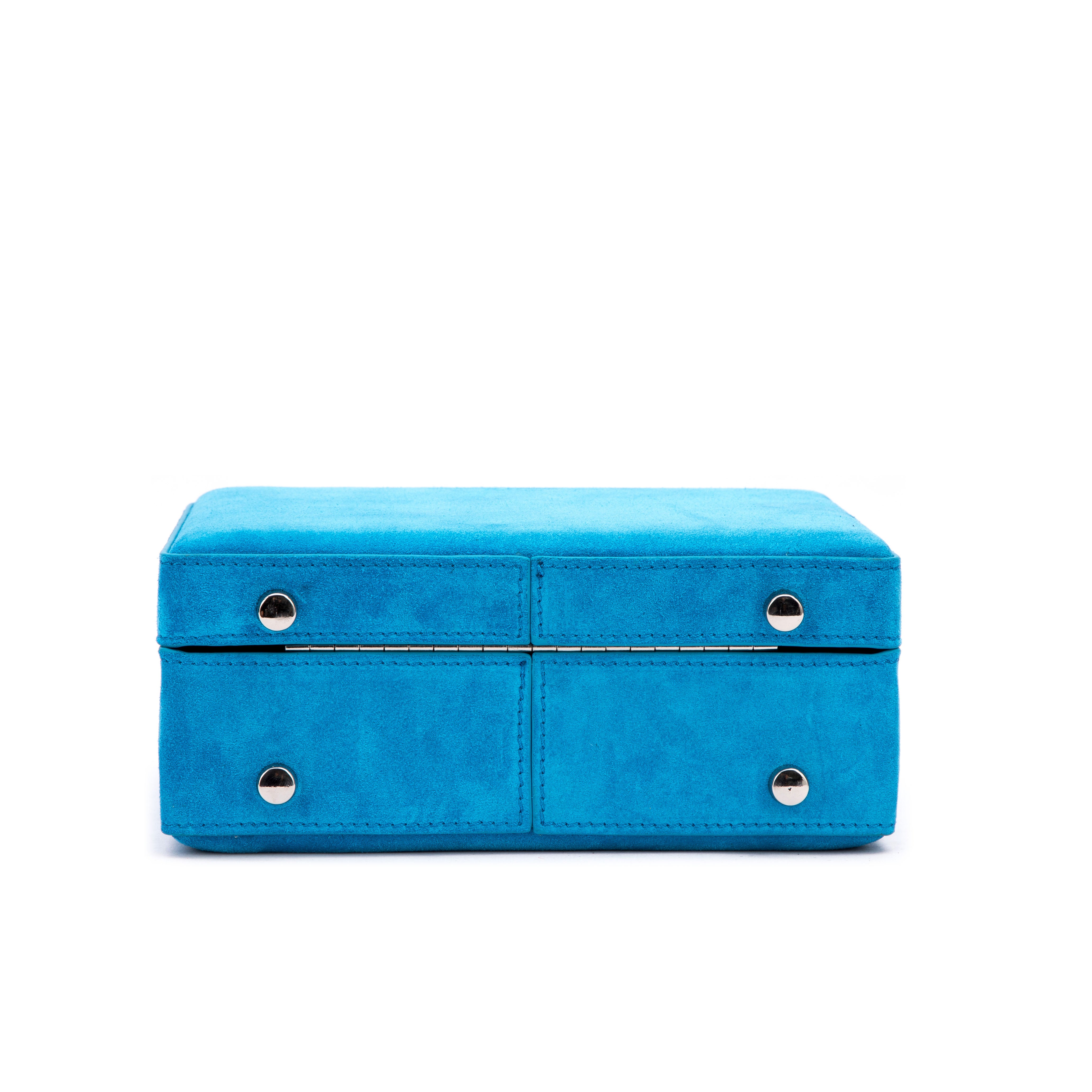 Brandon Blackwood New York - Kendrick Trunk - Aqua Blue Suede