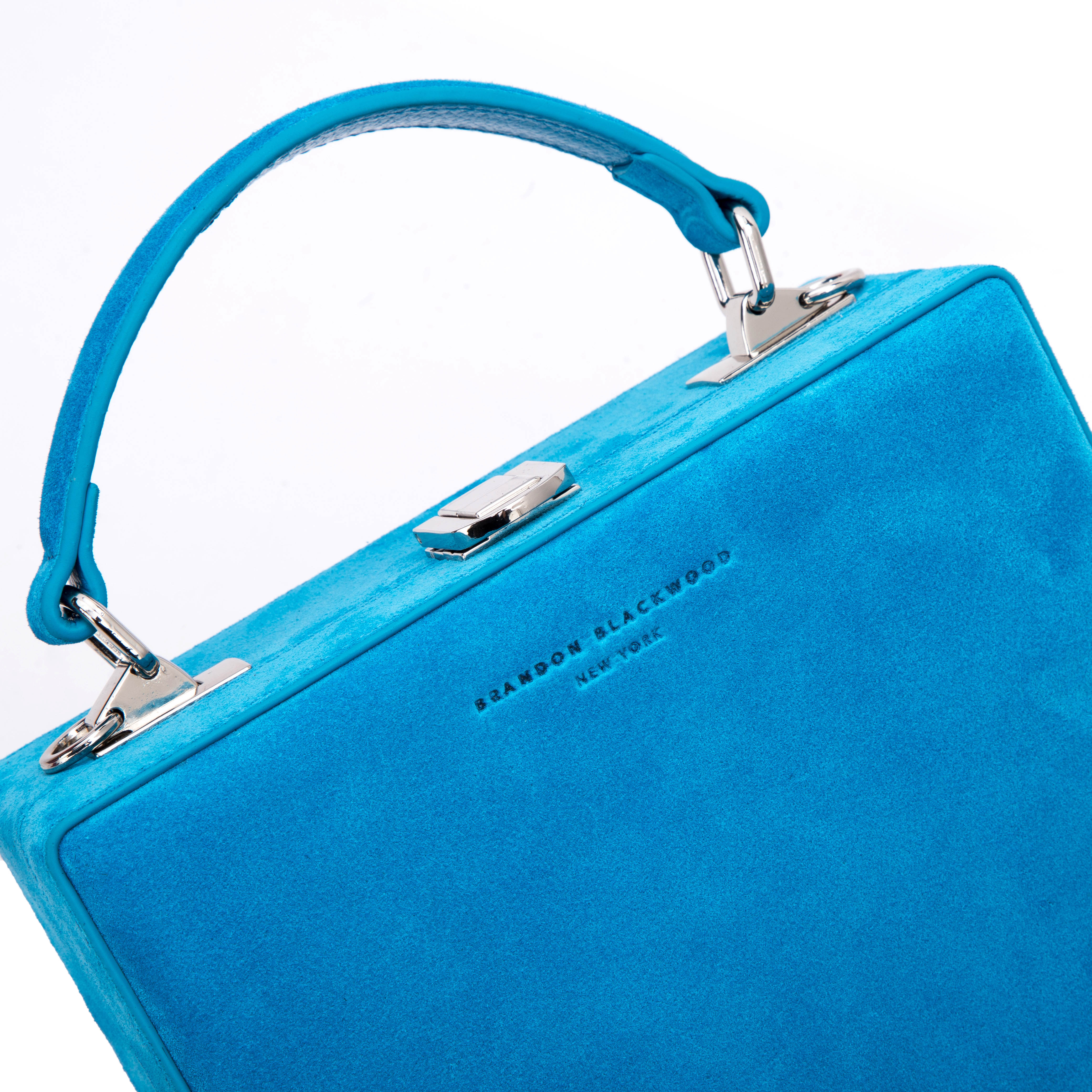 Brandon Blackwood New York - Kendrick Trunk - Aqua Blue Suede