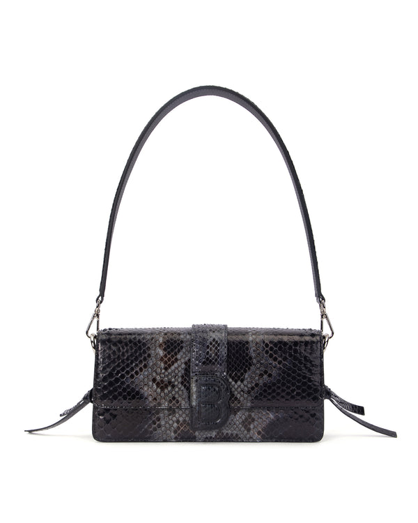 Black and Silver Snakeskin