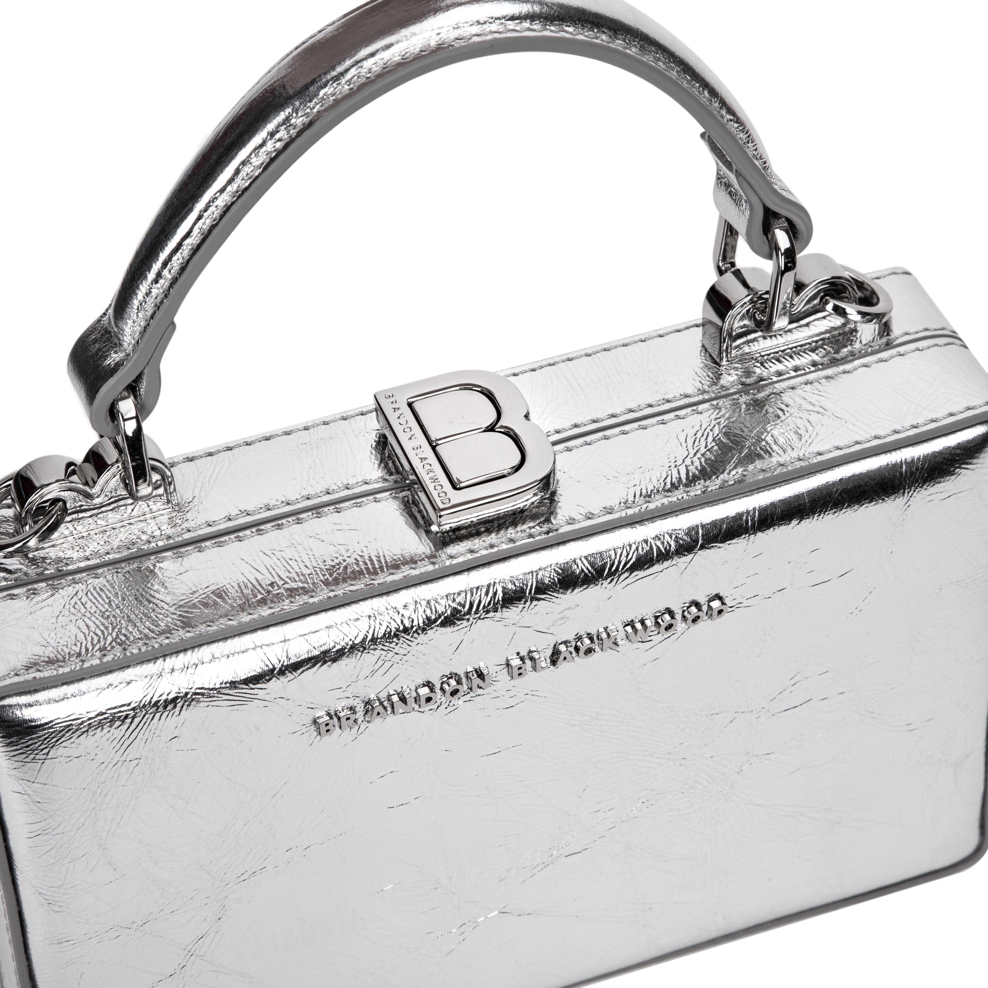 Brandon Blackwood New York - Slim Trunk - Metallic Silver Leather