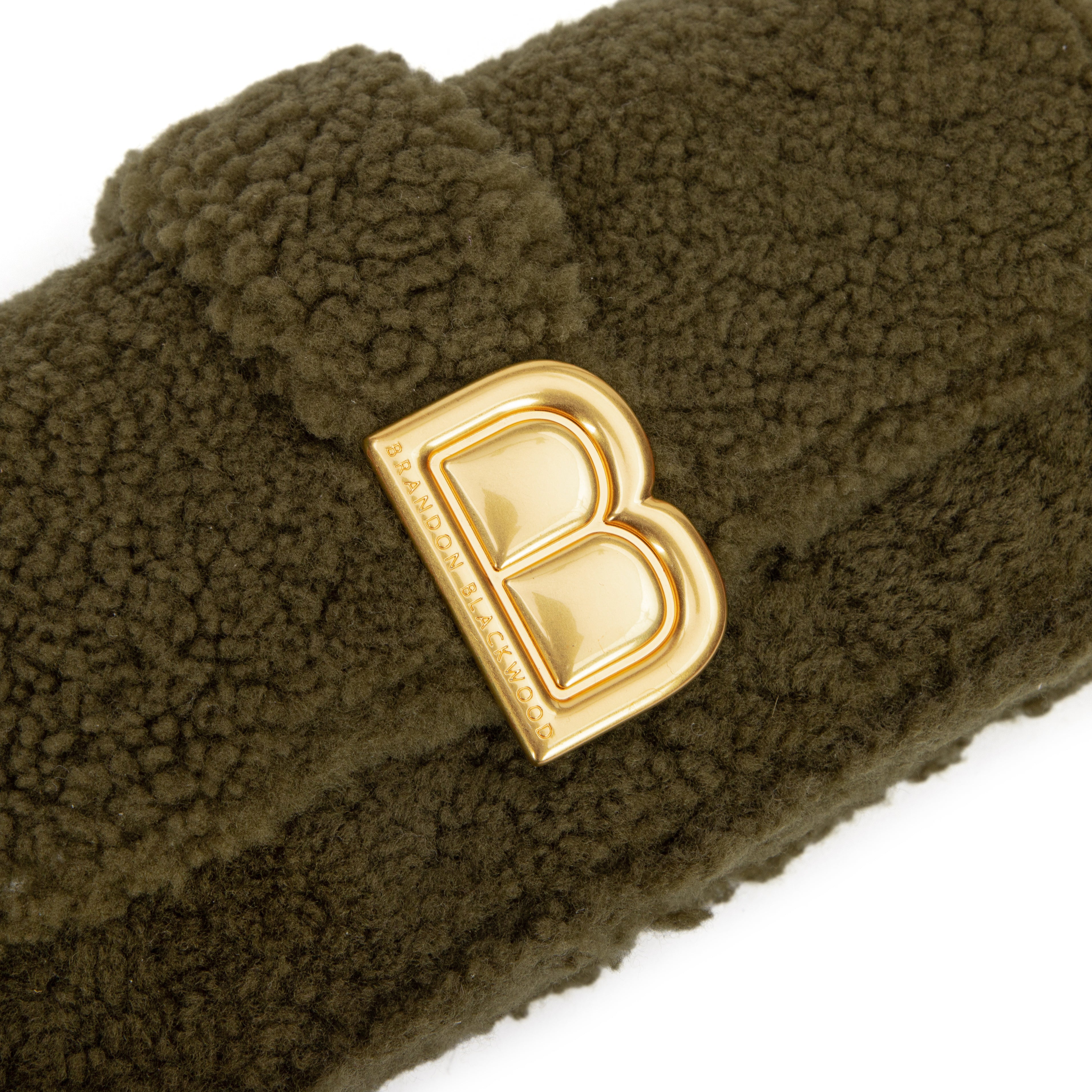 Brandon Blackwood New York - Nia Bag - Green Shearling