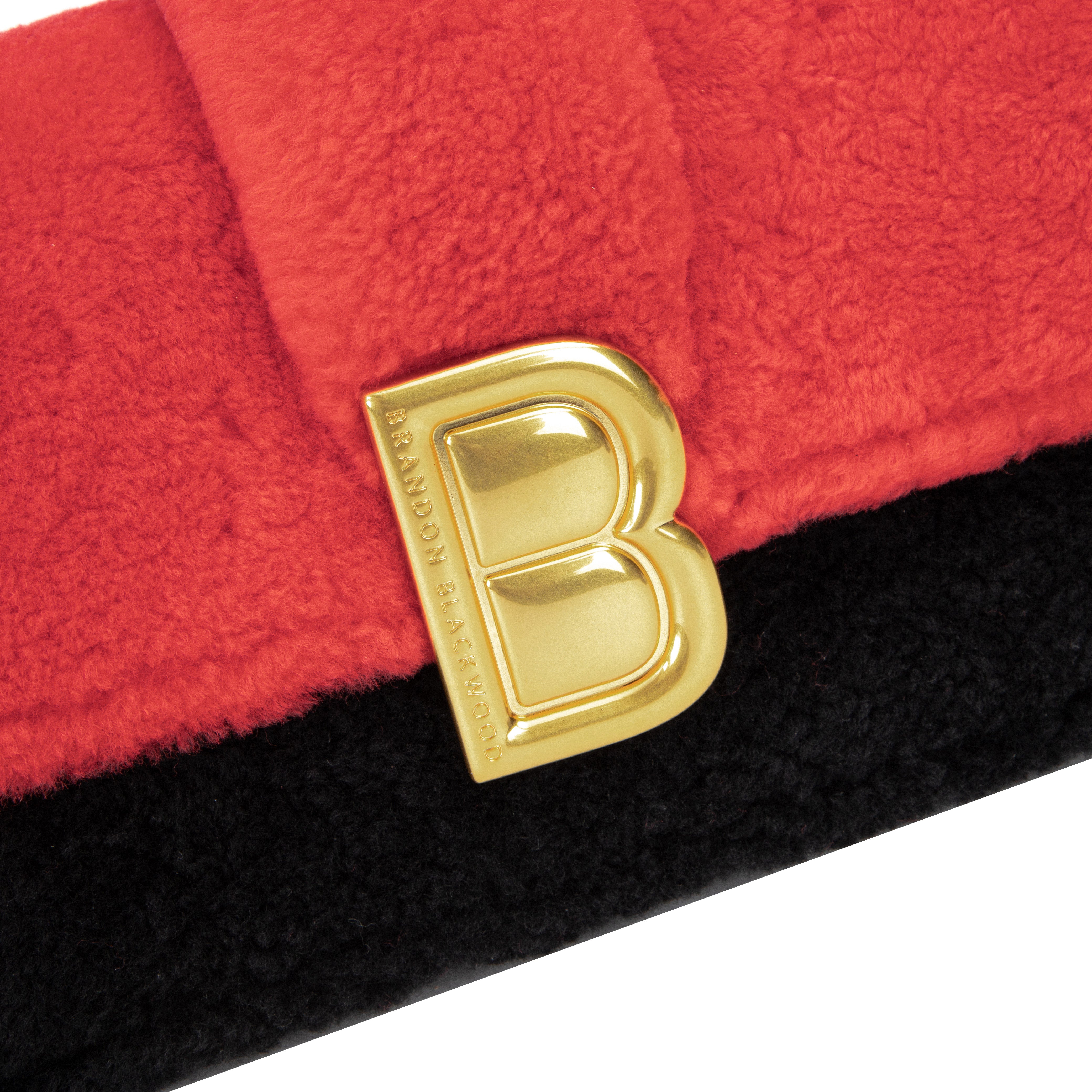 Brandon Blackwood New York - Nia Bag - Black/Red Shearling