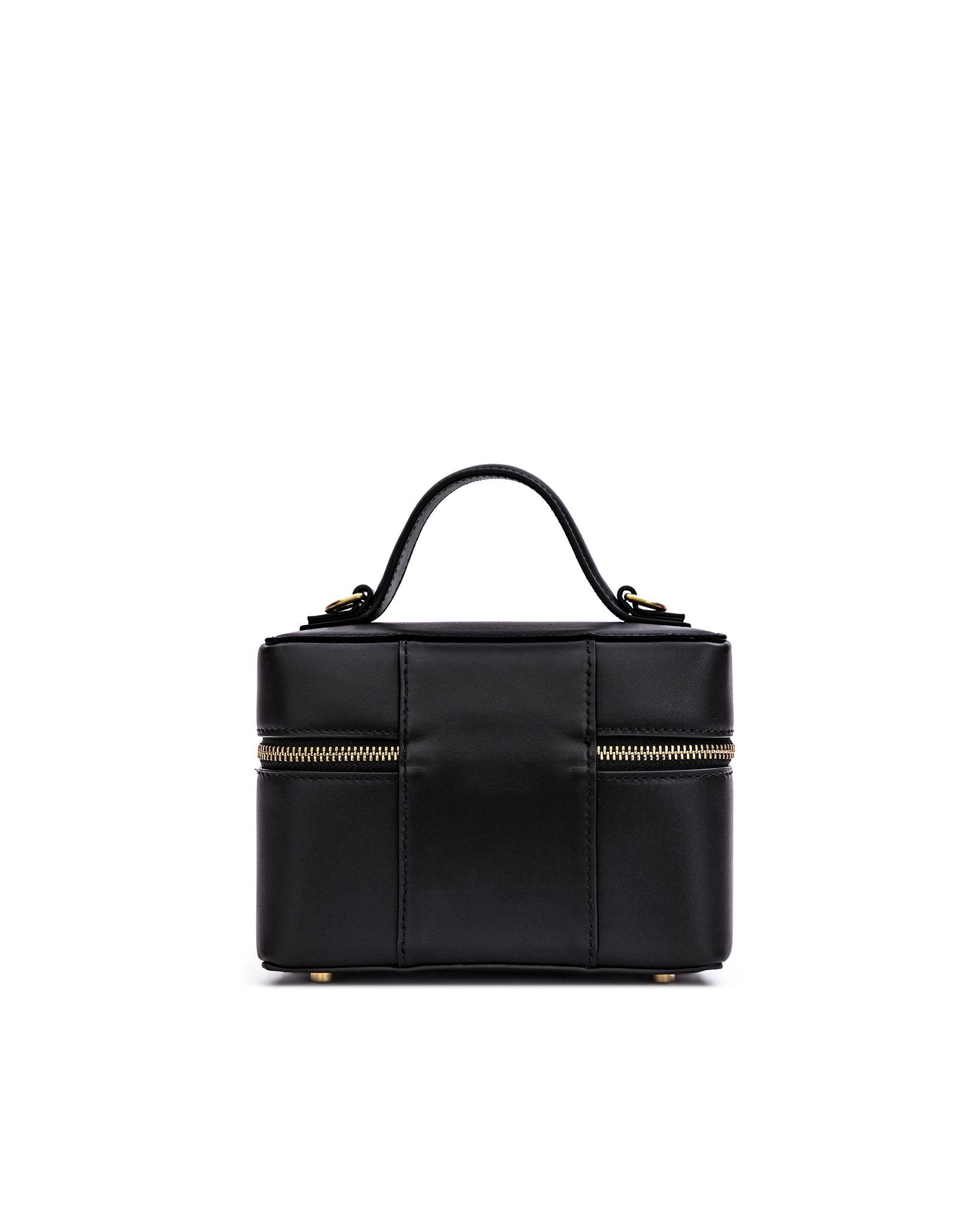 Brandon Blackwood New York - Makeup Bag - Black Oil Leather