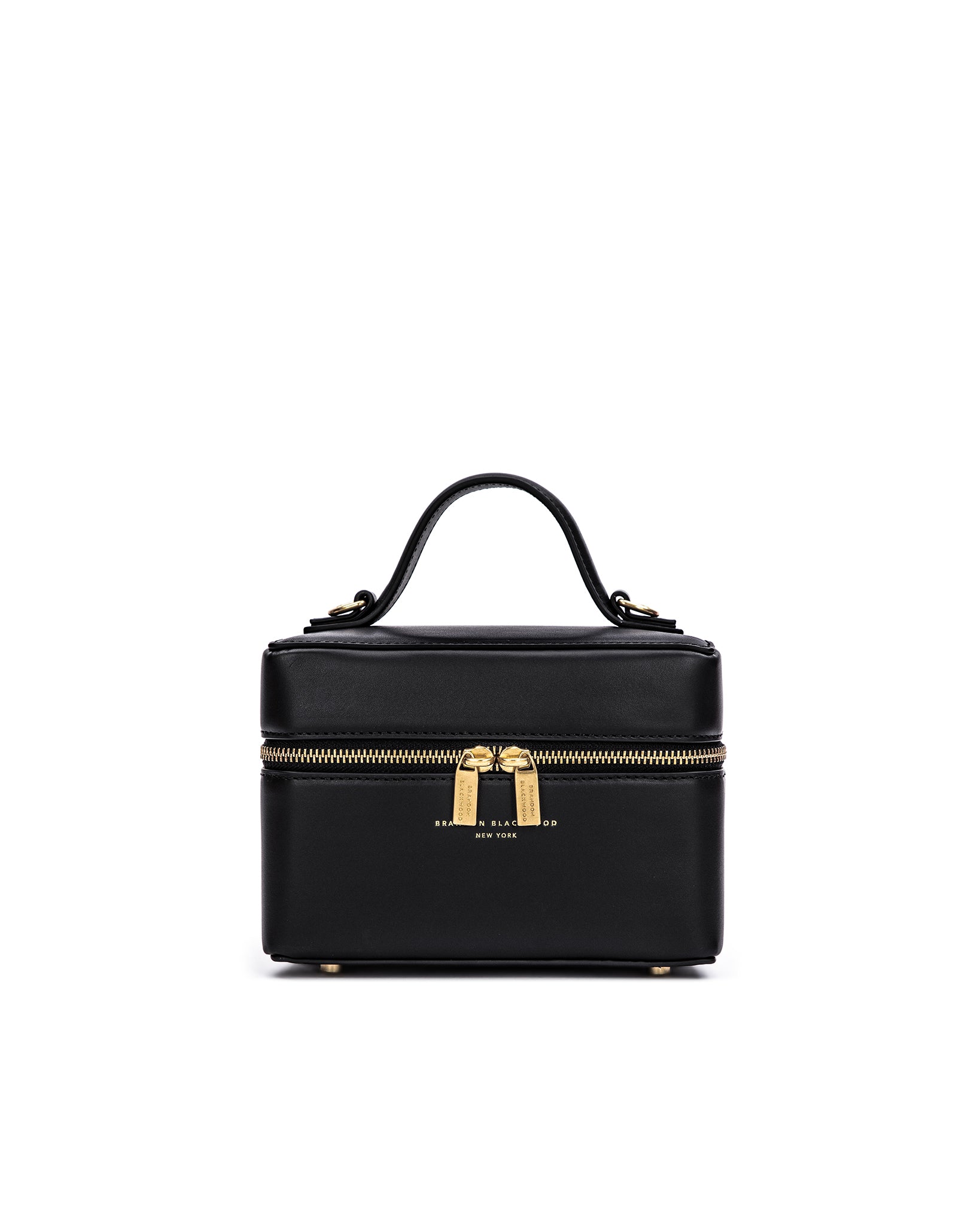 Brandon Blackwood New York - Make Up Bag - Black Oil Leather