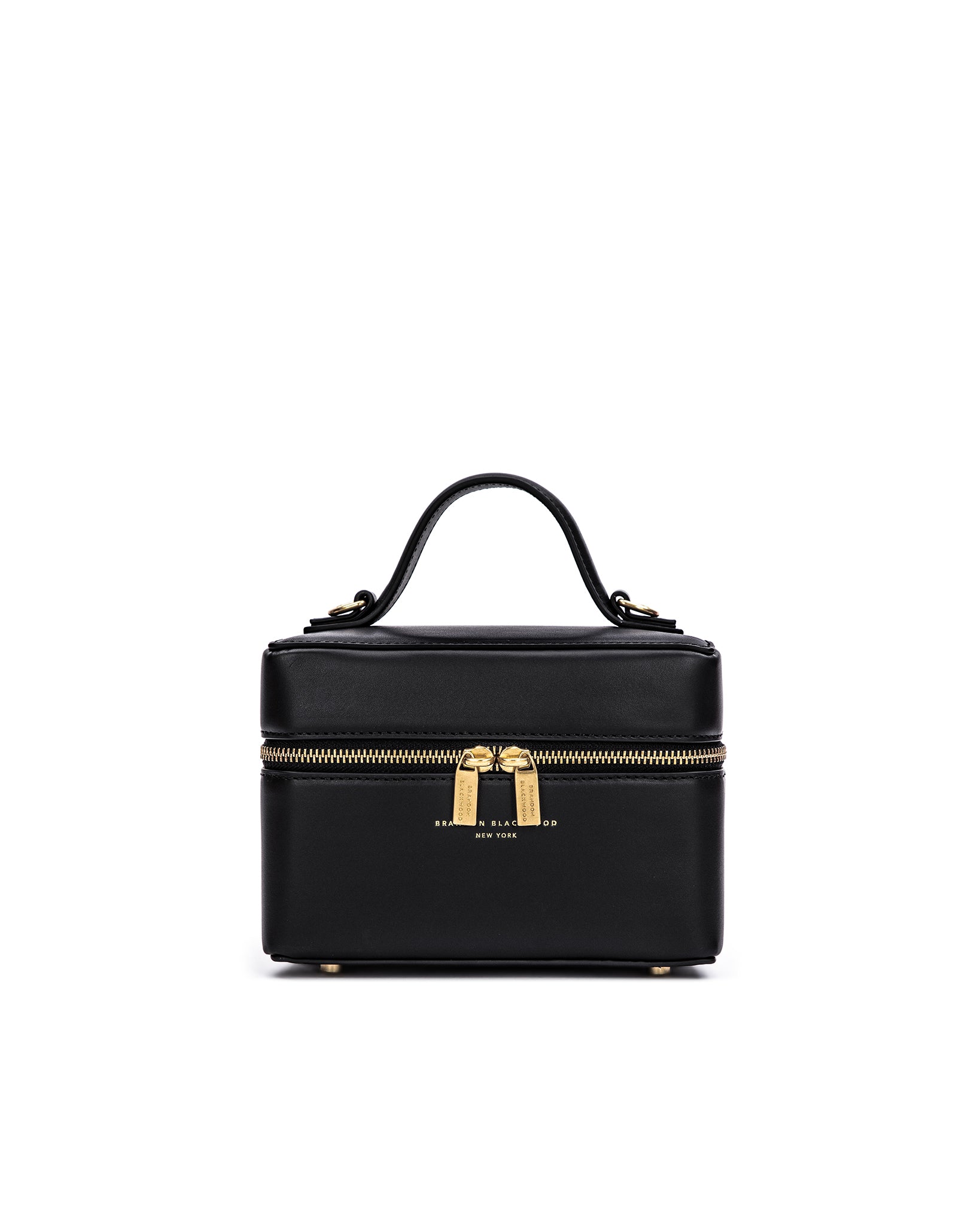 Brandon Blackwood New York - Makeup Bag - Black Oil Leather