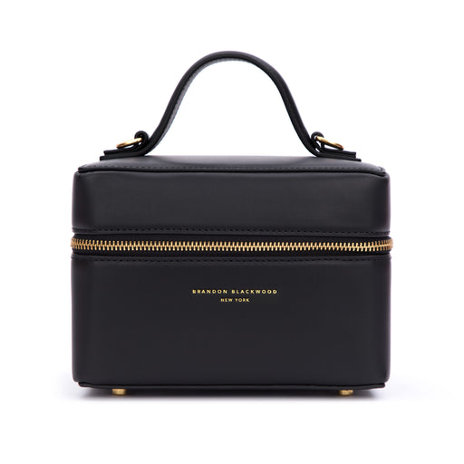 Make-Up Bag | Black Leather