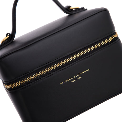 Make-Up Bag | Black Leather