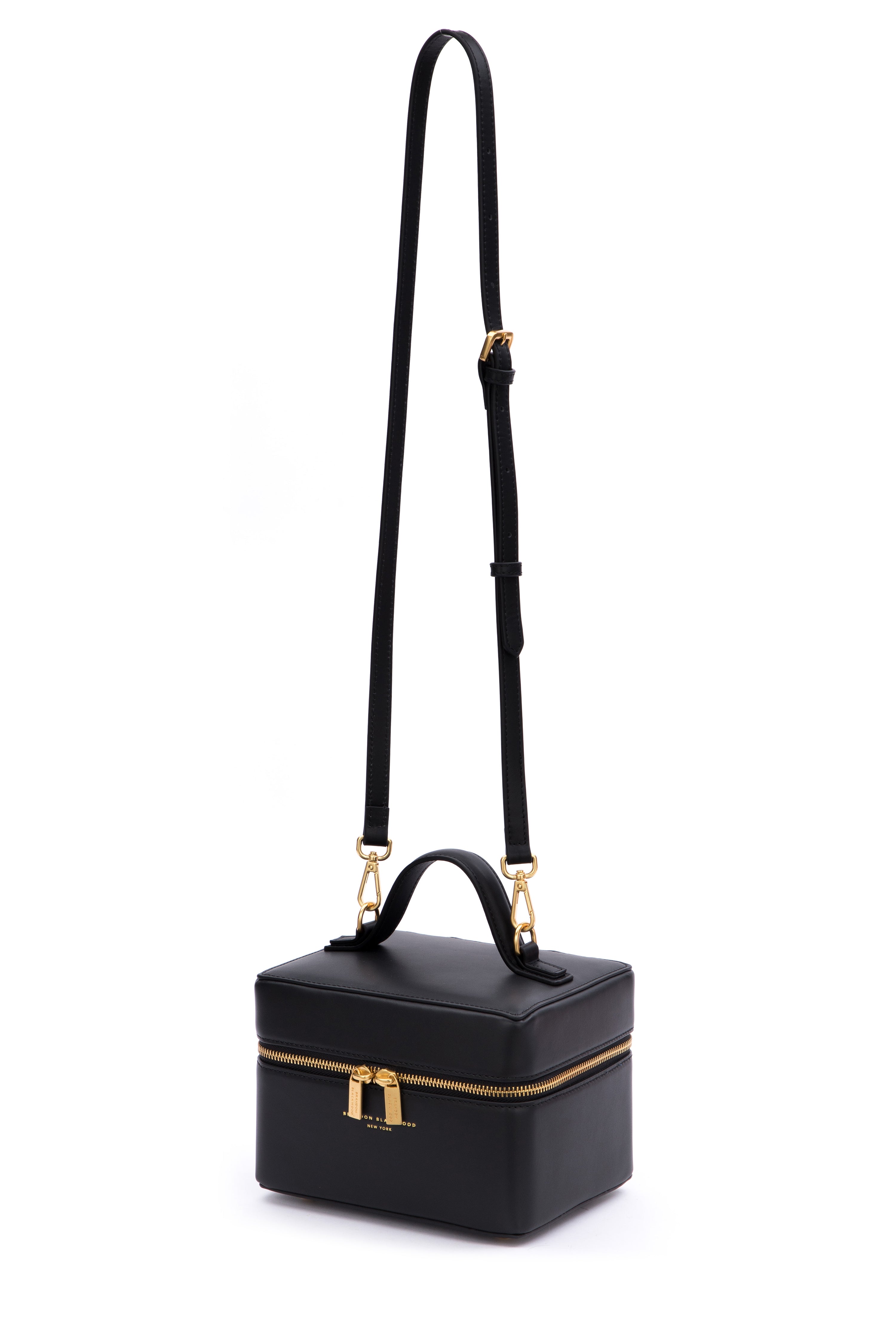 Brandon Blackwood New York - Make-Up Bag | Black Leather - Black Leather