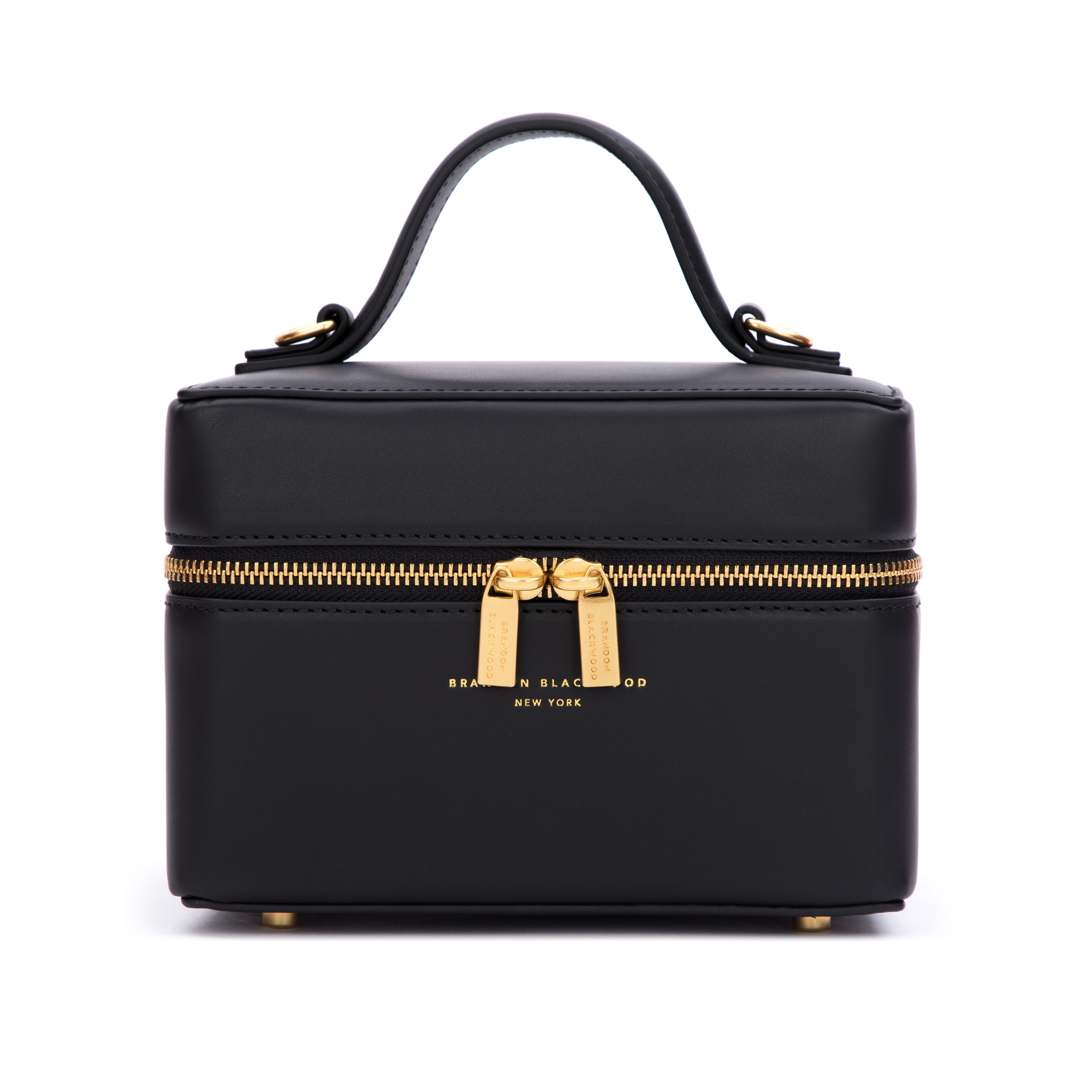 Brandon Blackwood New York - Make-Up Bag | Black Leather - Black Leather