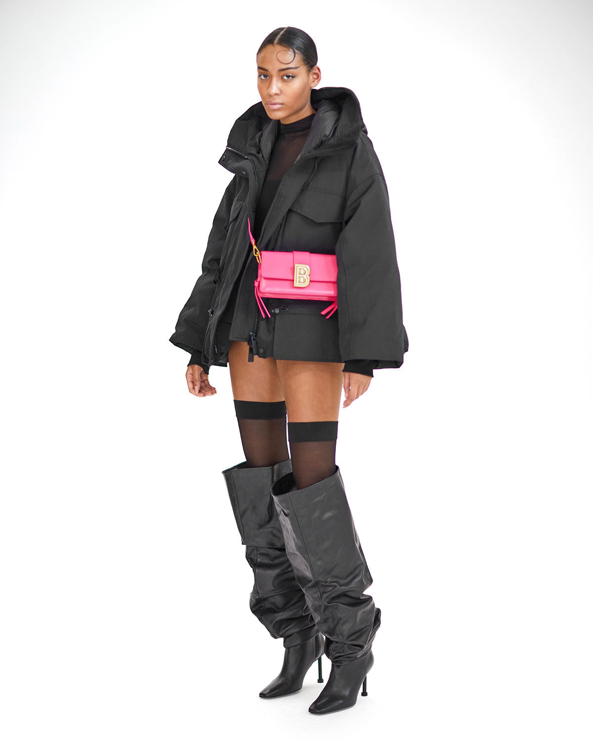 Brandon Blackwood New York - Medium Nia Bag - Pink/Hard Leather
