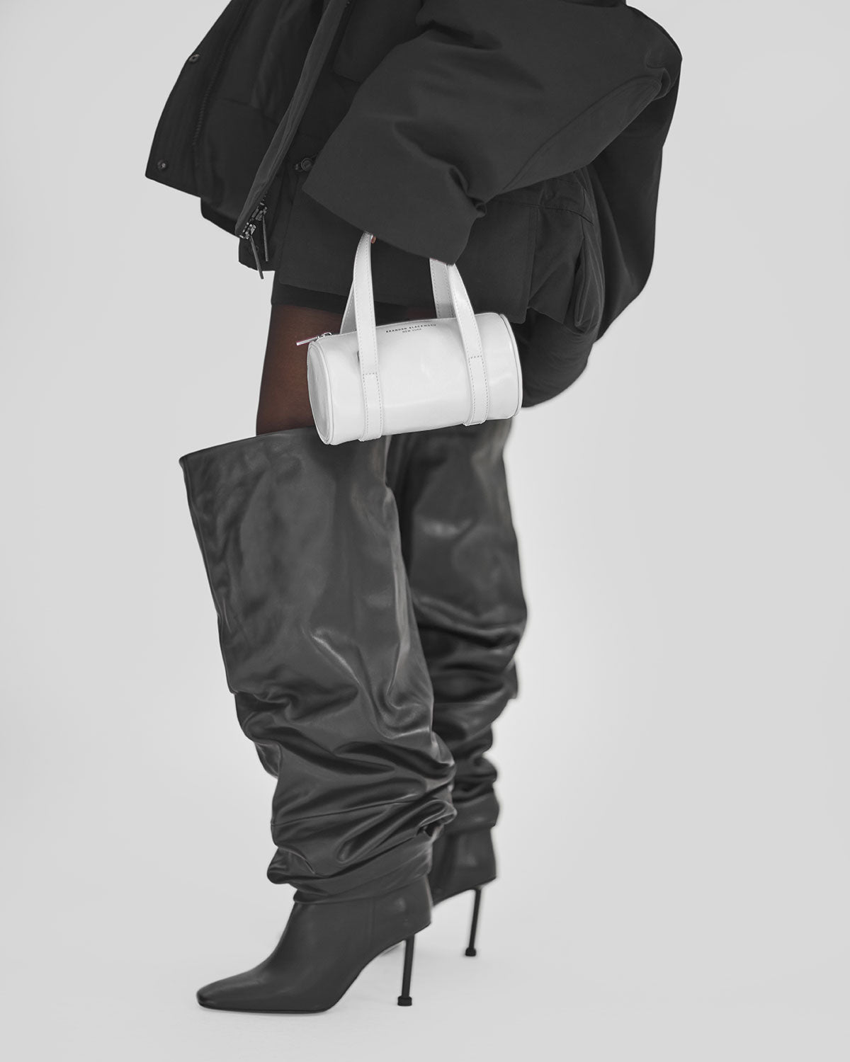 Brandon Blackwood New York - Mini Duffle - White Oil Leather