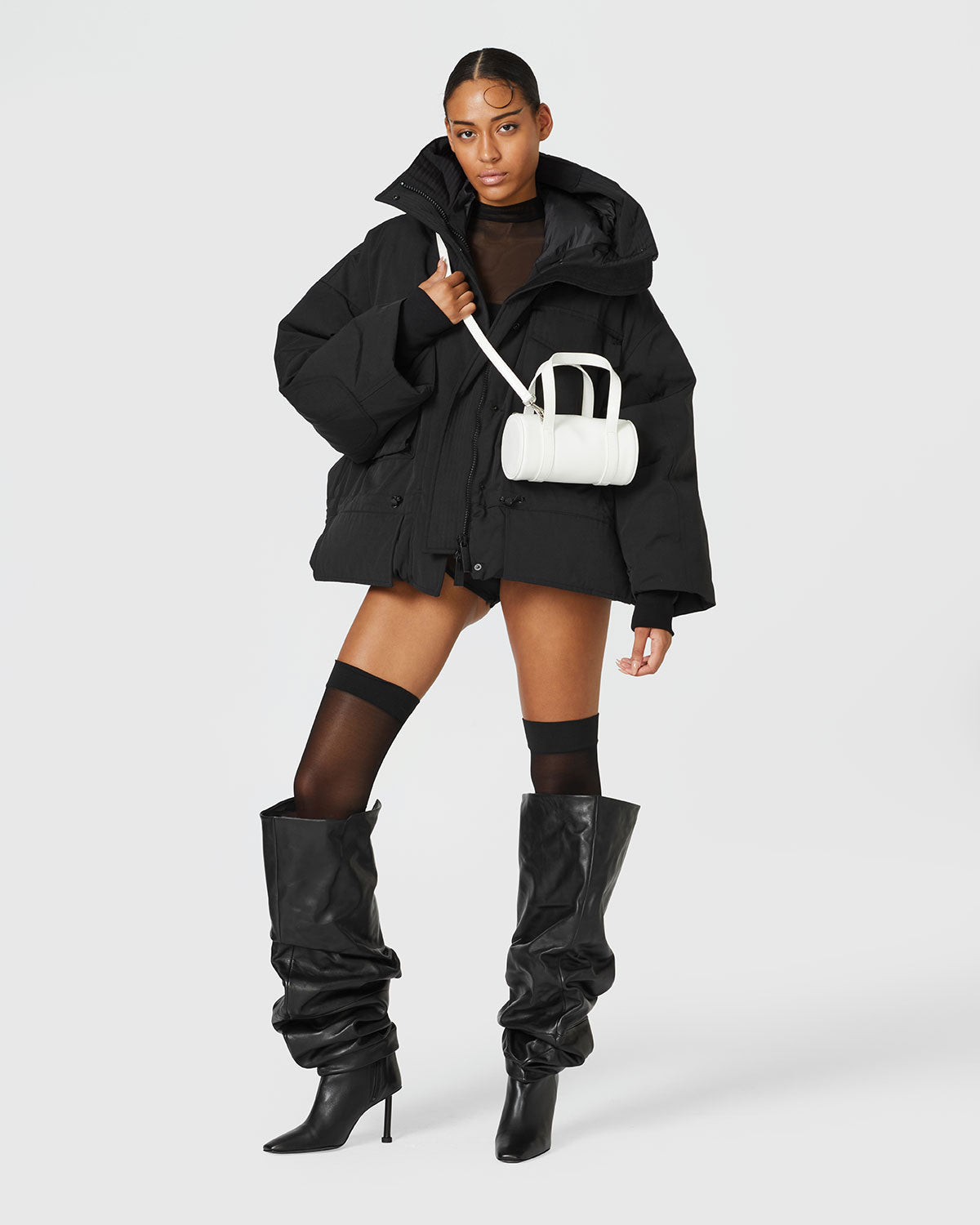 Brandon Blackwood New York - Mini Duffle - White Oil Leather
