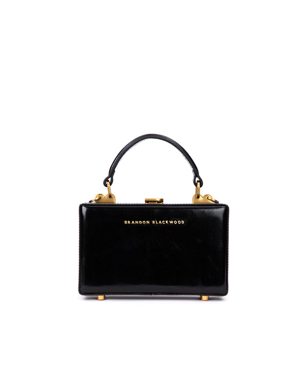 Black w/ Brass Hardware