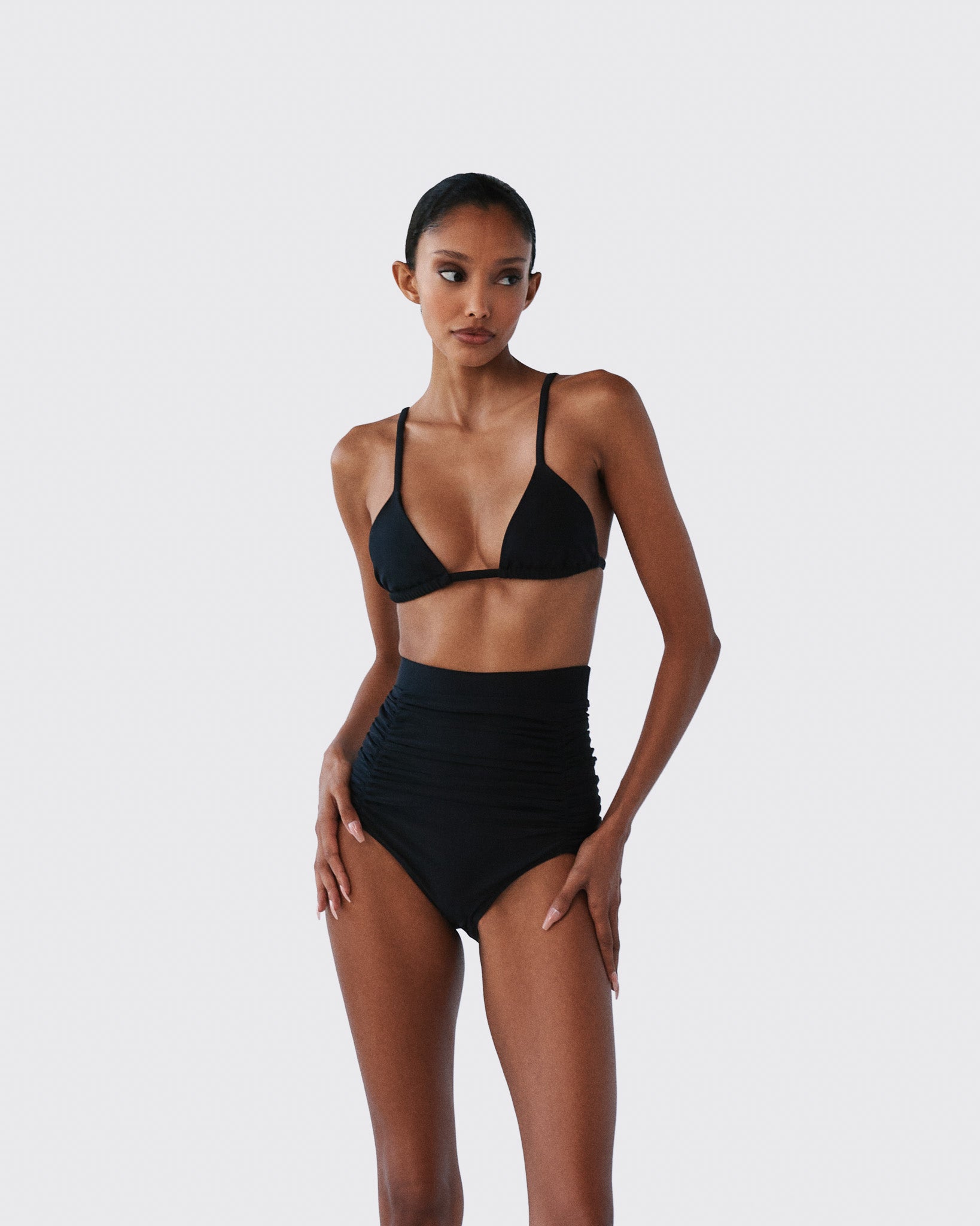 Brandon Blackwood New York - Bikini Swim Top - Black