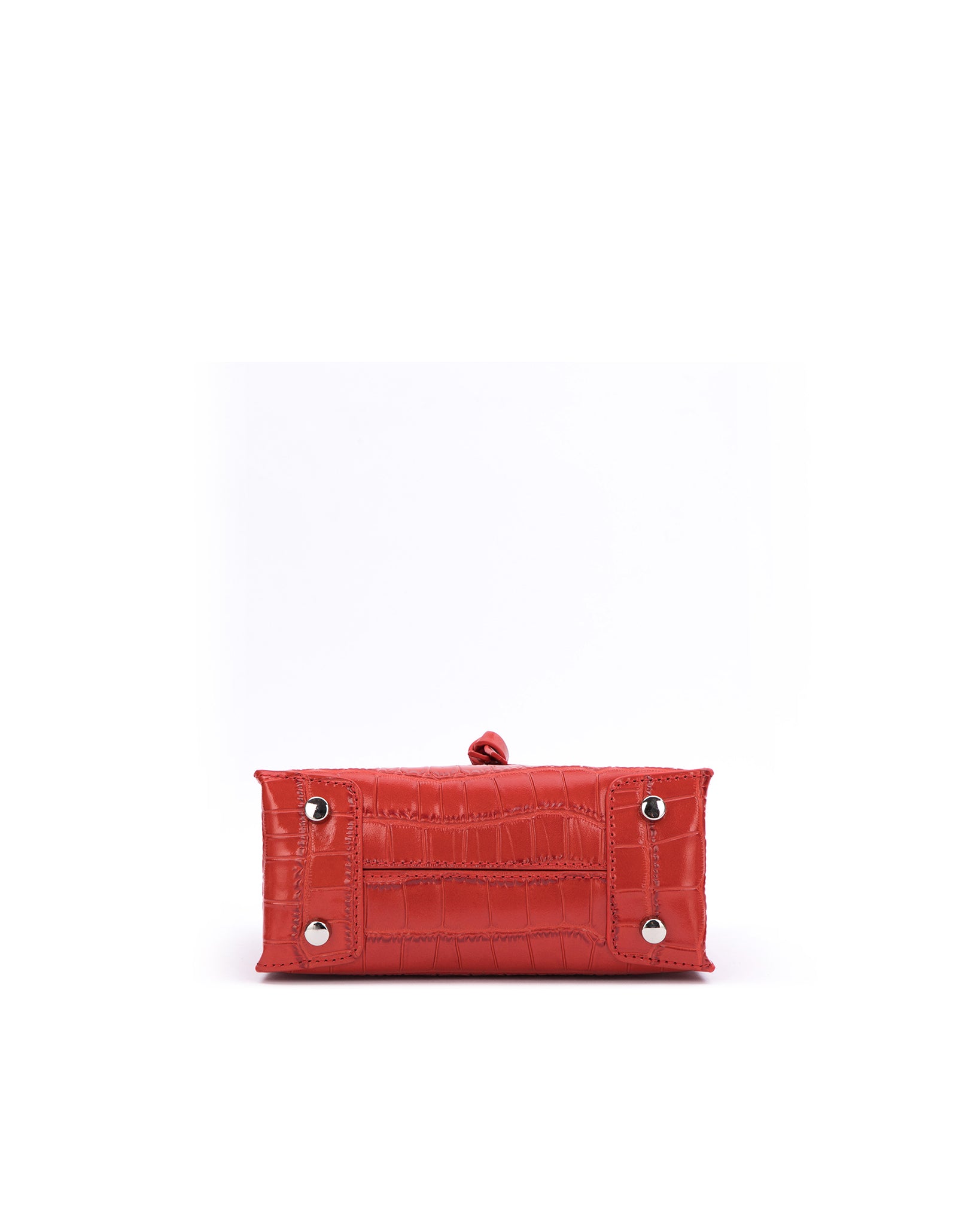 Brandon Blackwood New York - Kuei Bag - Red Croc Embossed Leather