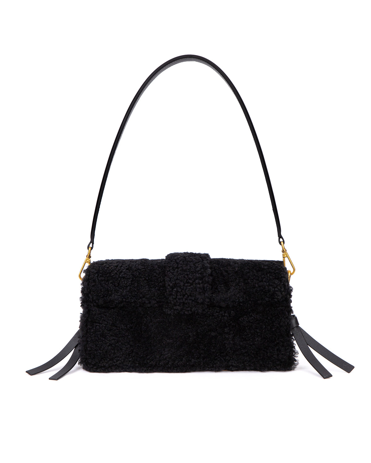 Brandon Blackwood New York - Nia Bag - Black Shearling