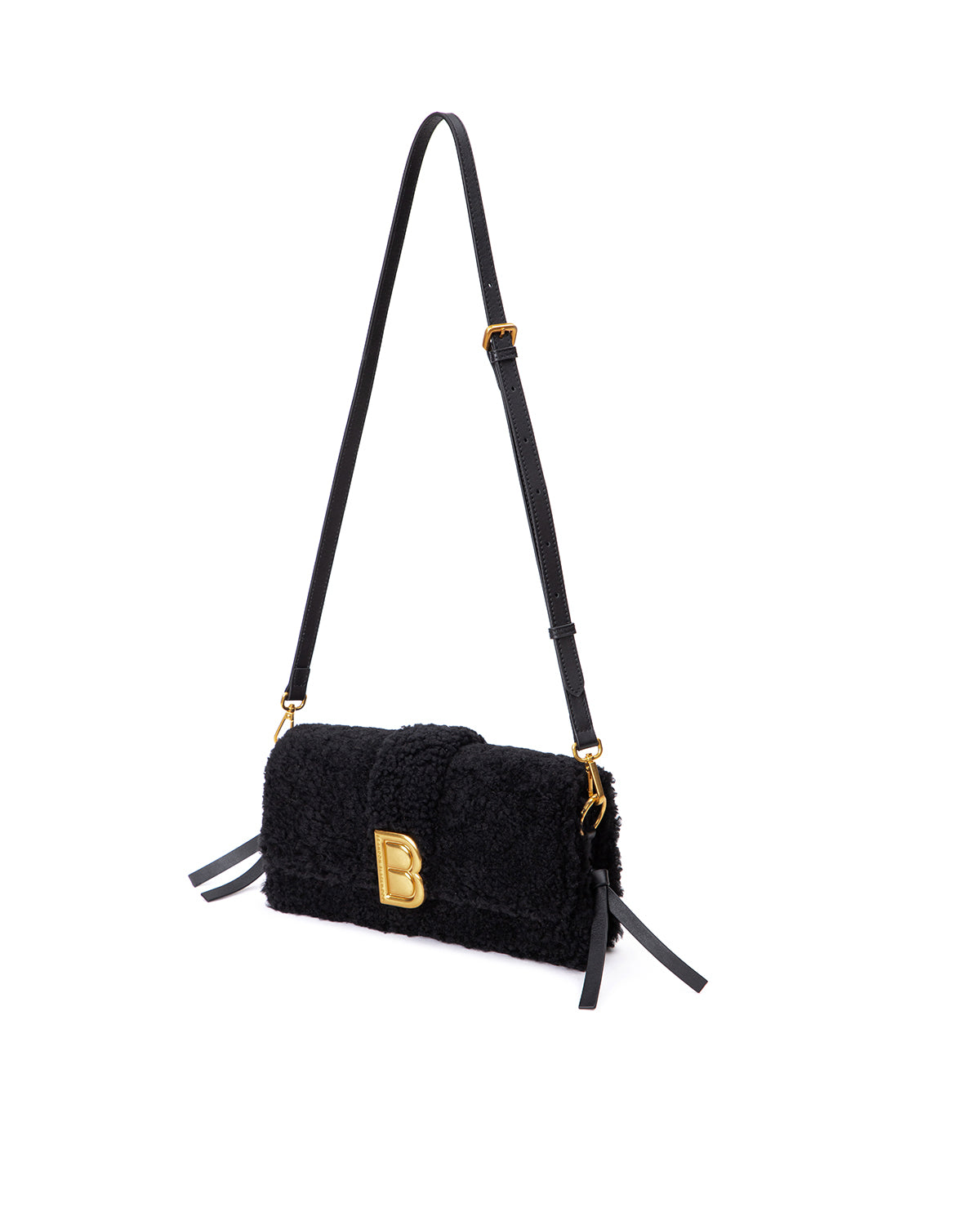 Brandon Blackwood New York - Nia Bag - Black Shearling