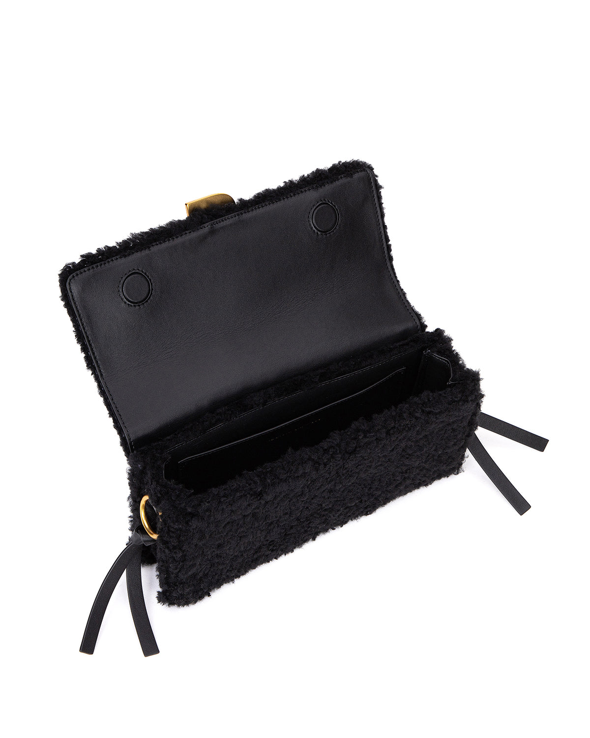 Brandon Blackwood New York - Nia Bag - Black Shearling