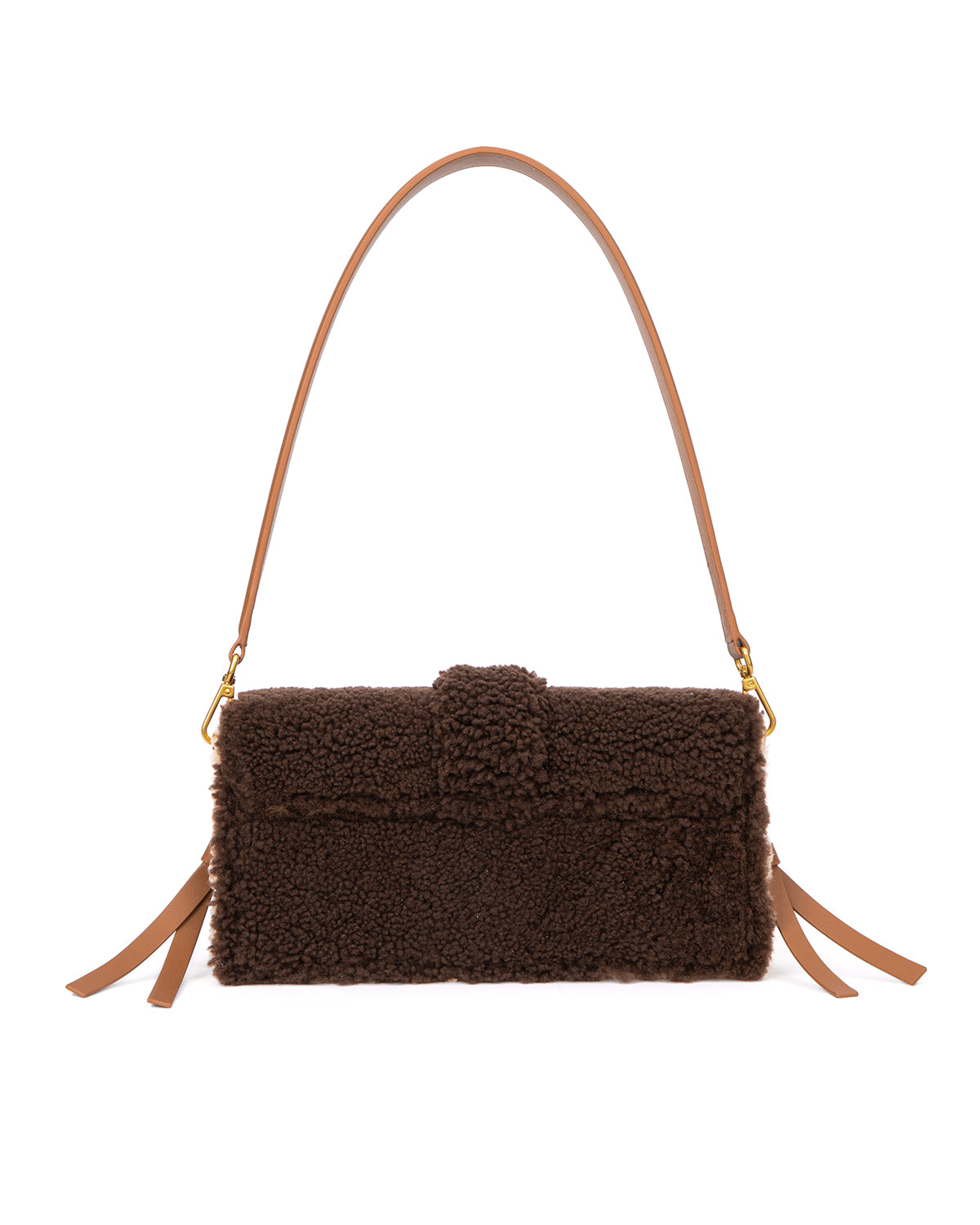 Brandon Blackwood New York - Nia Bag - Multi Brown Shearling