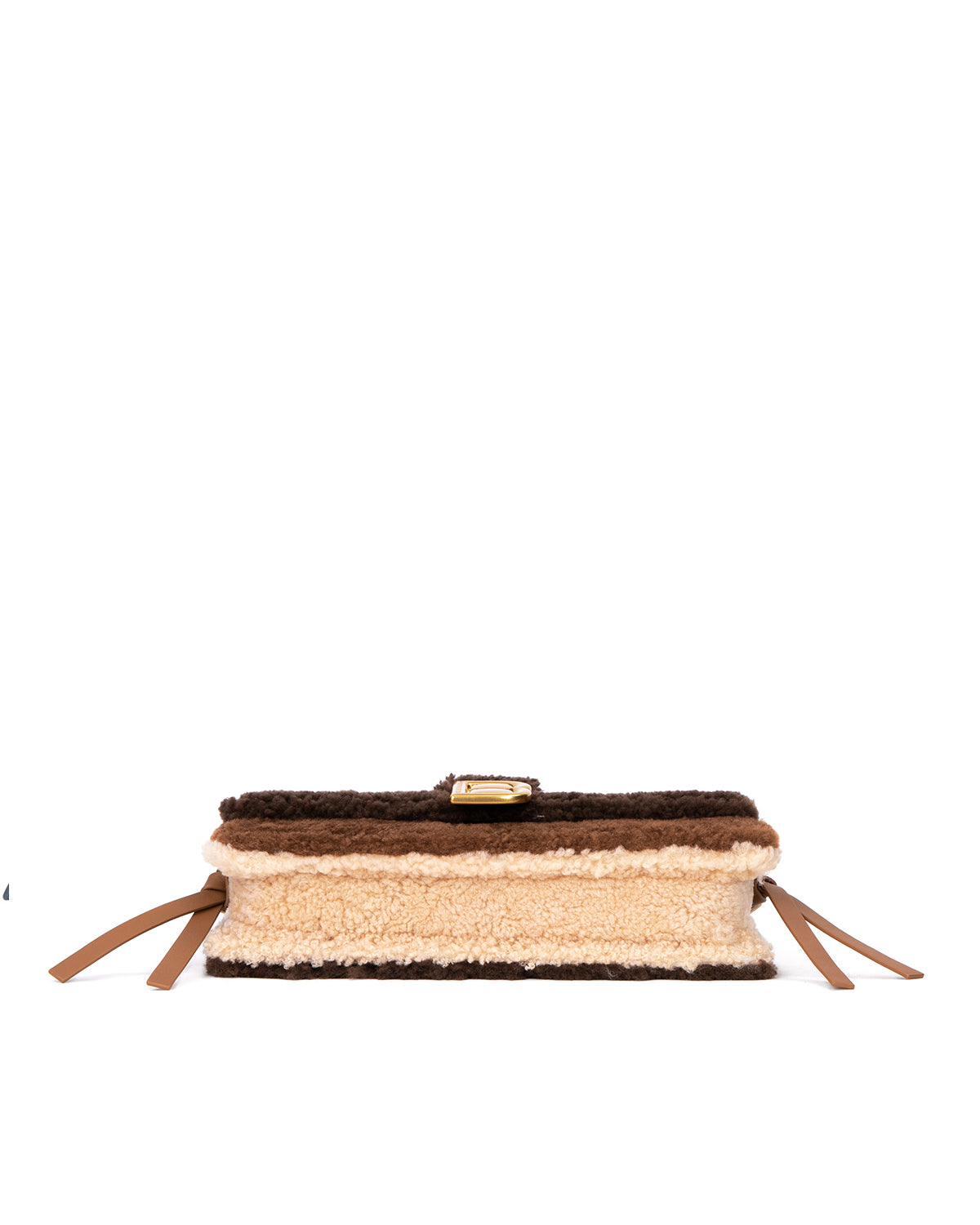 Brandon Blackwood New York - Nia Bag - Multi Brown Shearling