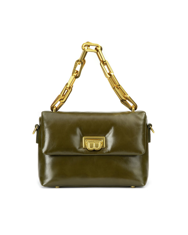 Green Oil Leather