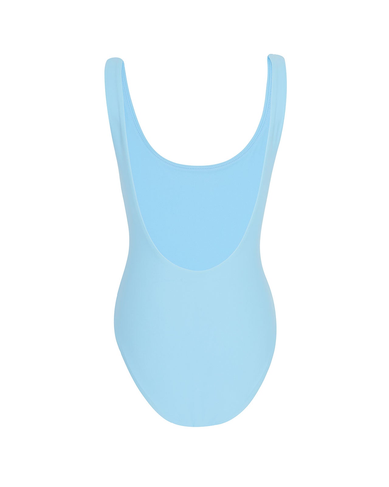 Brandon Blackwood New York - Logo One-Piece Swimsuit - Baby Blue/Red Logo
