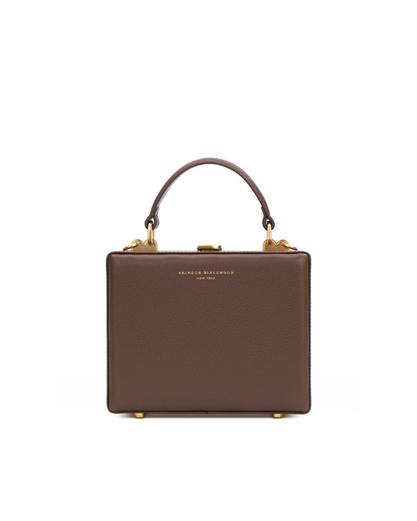 Chocolate Brown Leather w/ Brass Hardware