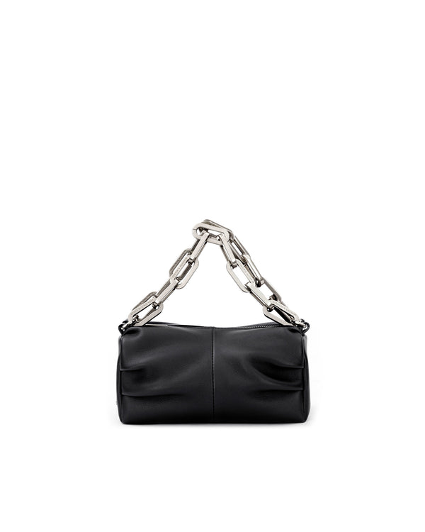 Black Leather w/ Silver Hardware