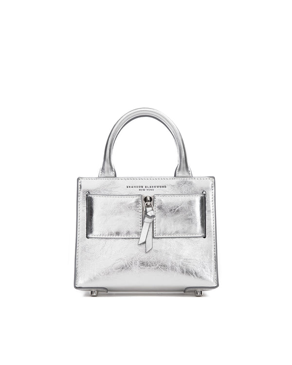 Silver Cracked Leather