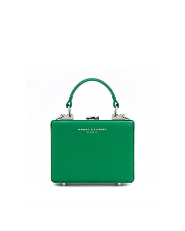 True Green Leather w/ Silver Hardware