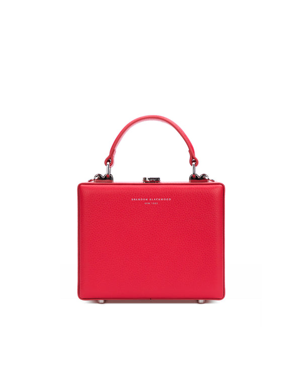 Red Leather w/ Silver Hardware
