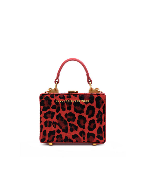Red Leopard Print Ponyhair