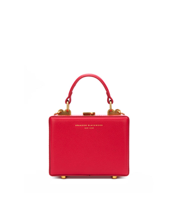 Red Leather w/ Brass Hardware