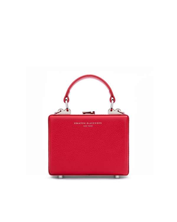 Red Leather w/ Silver Hardware