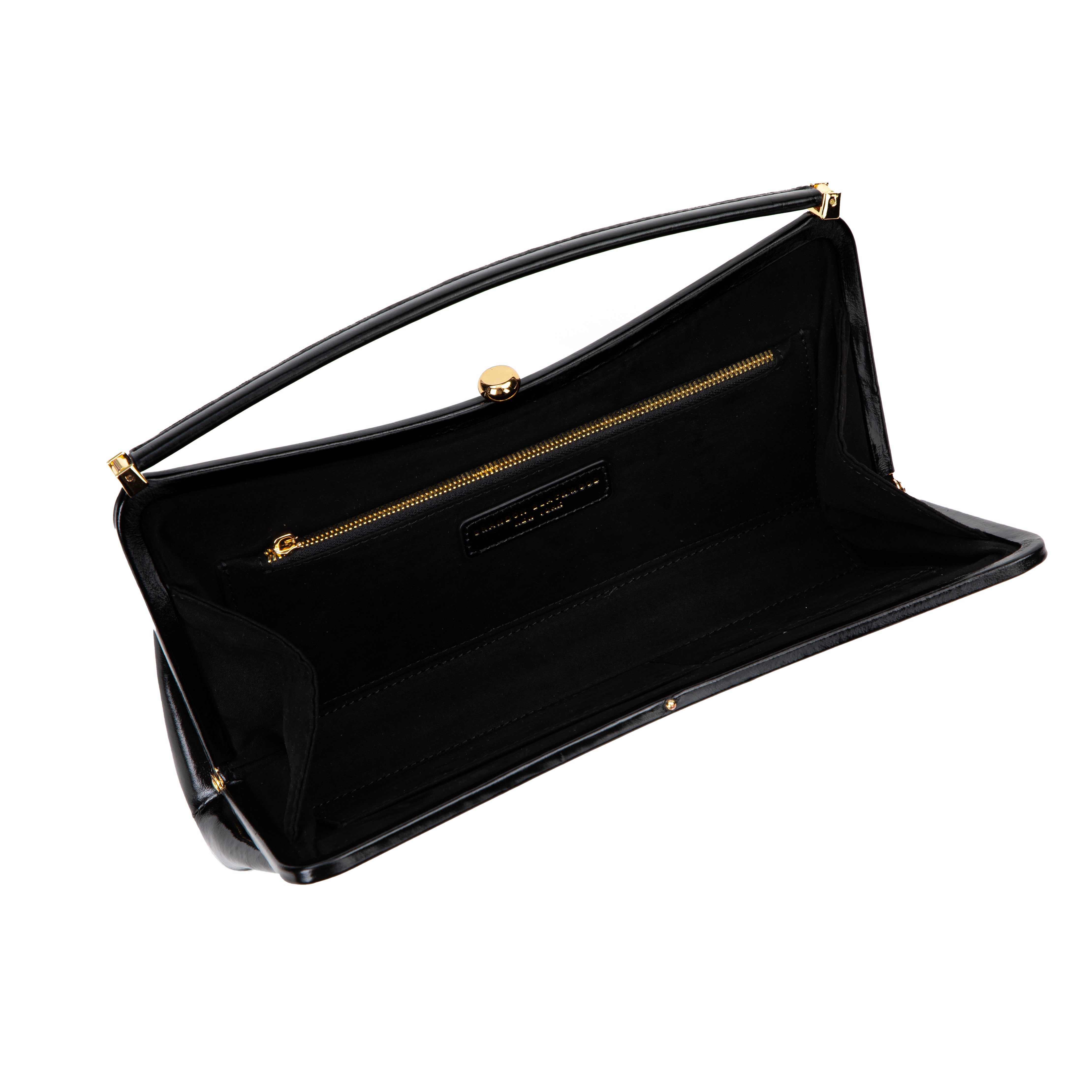 Brandon Blackwood New York - Long Evening Bag - Black Oil Leather