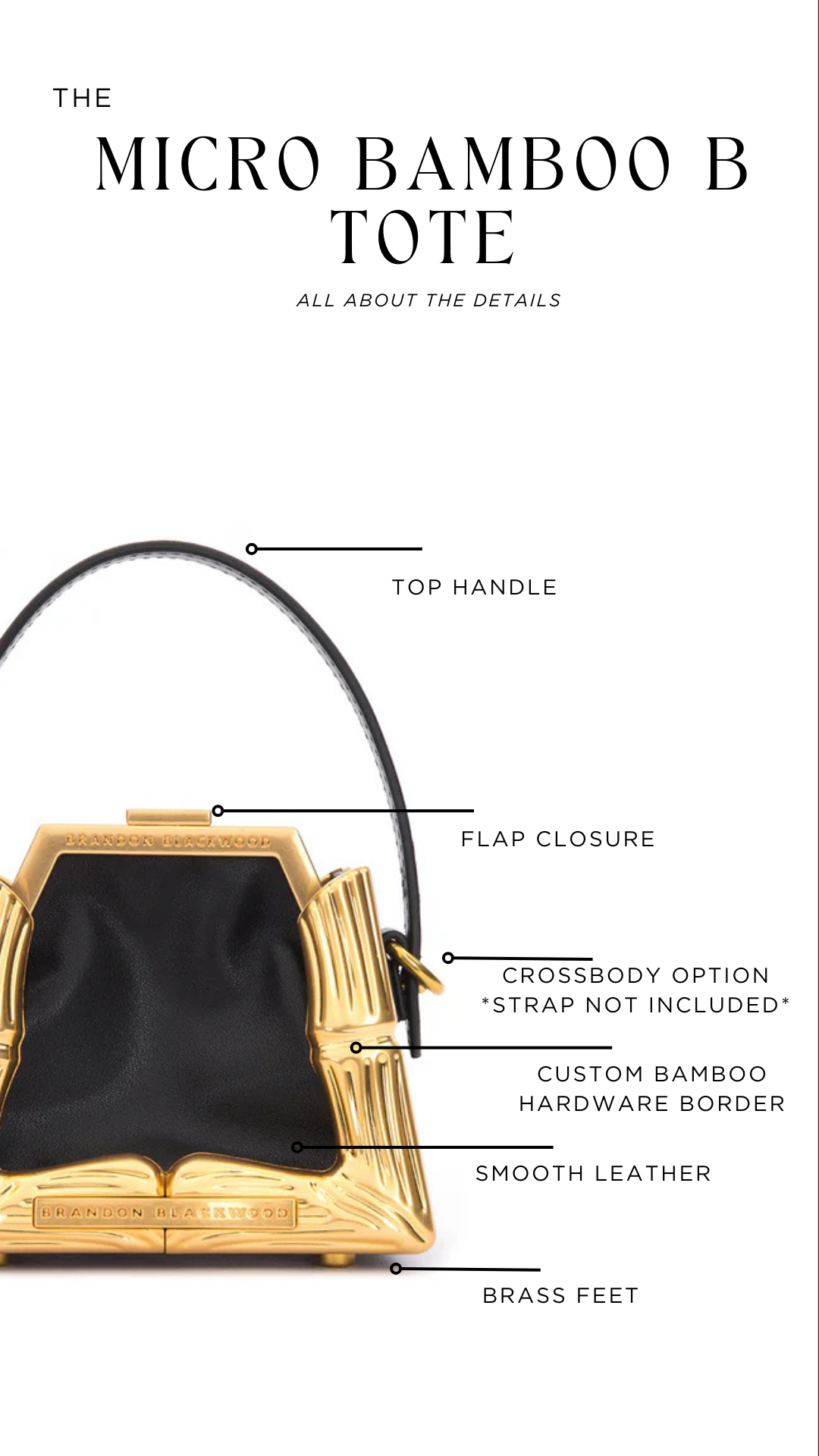 Bamboo B Micro Tote – Brandon Blackwood New York