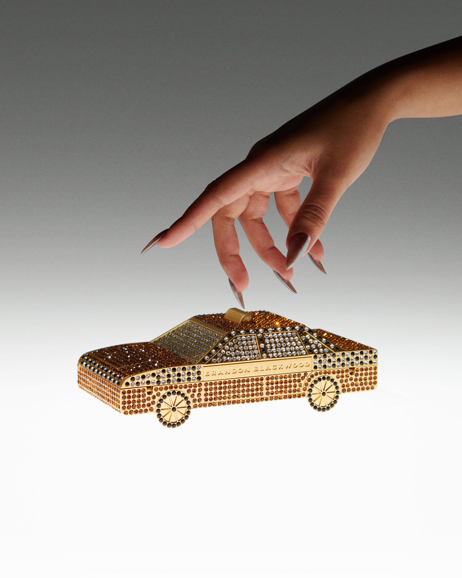 Taxi Crystal Clutch