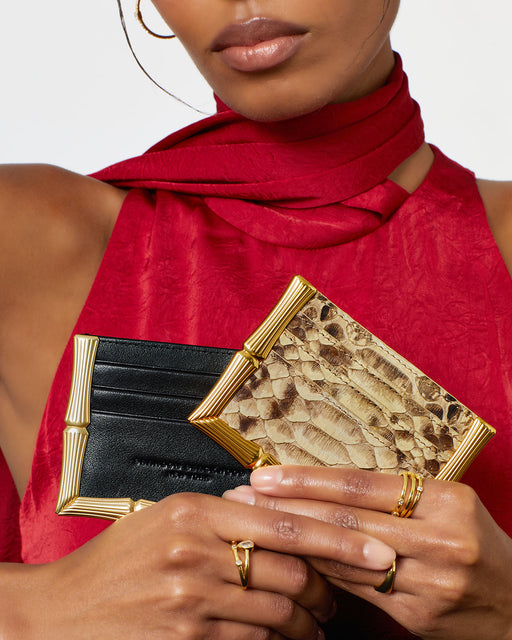 Bamboo B Card Holder