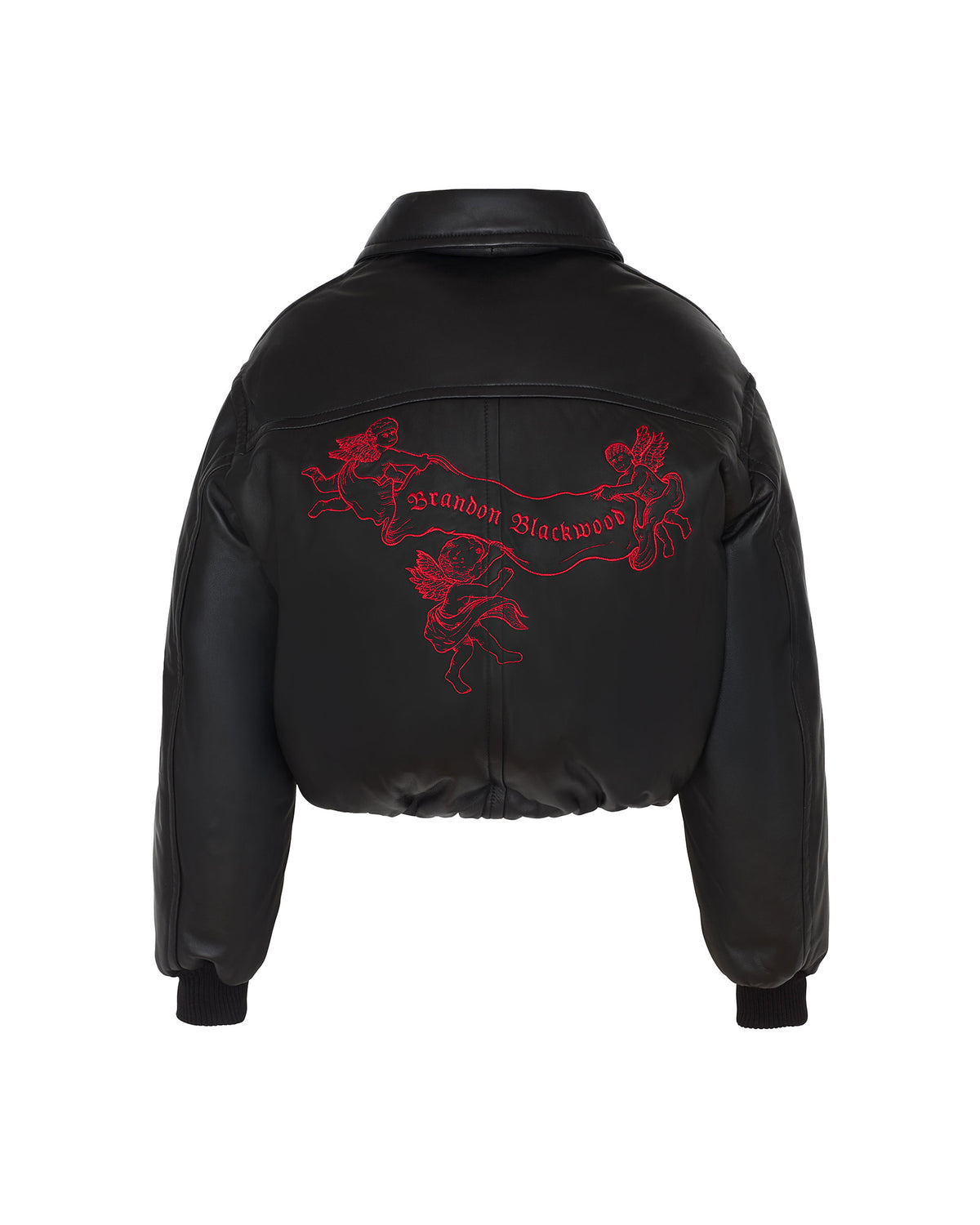 Leather Puffer Jacket