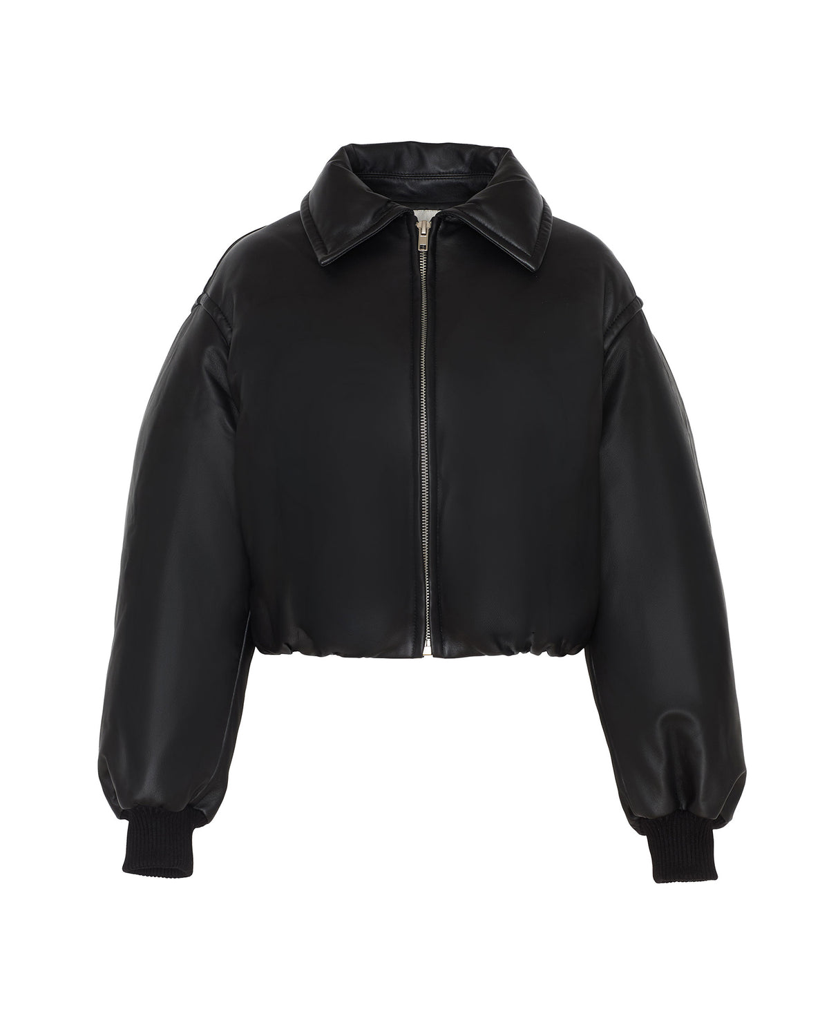 Leather Puffer Jacket