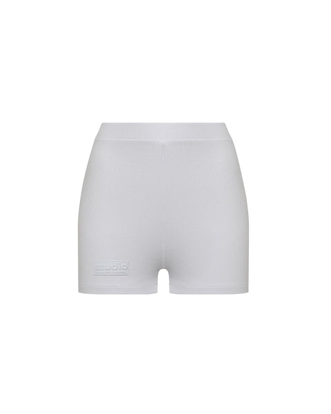 aclent アクレント High waist rib short pants BrandonBlackwood_RibbedHighWai