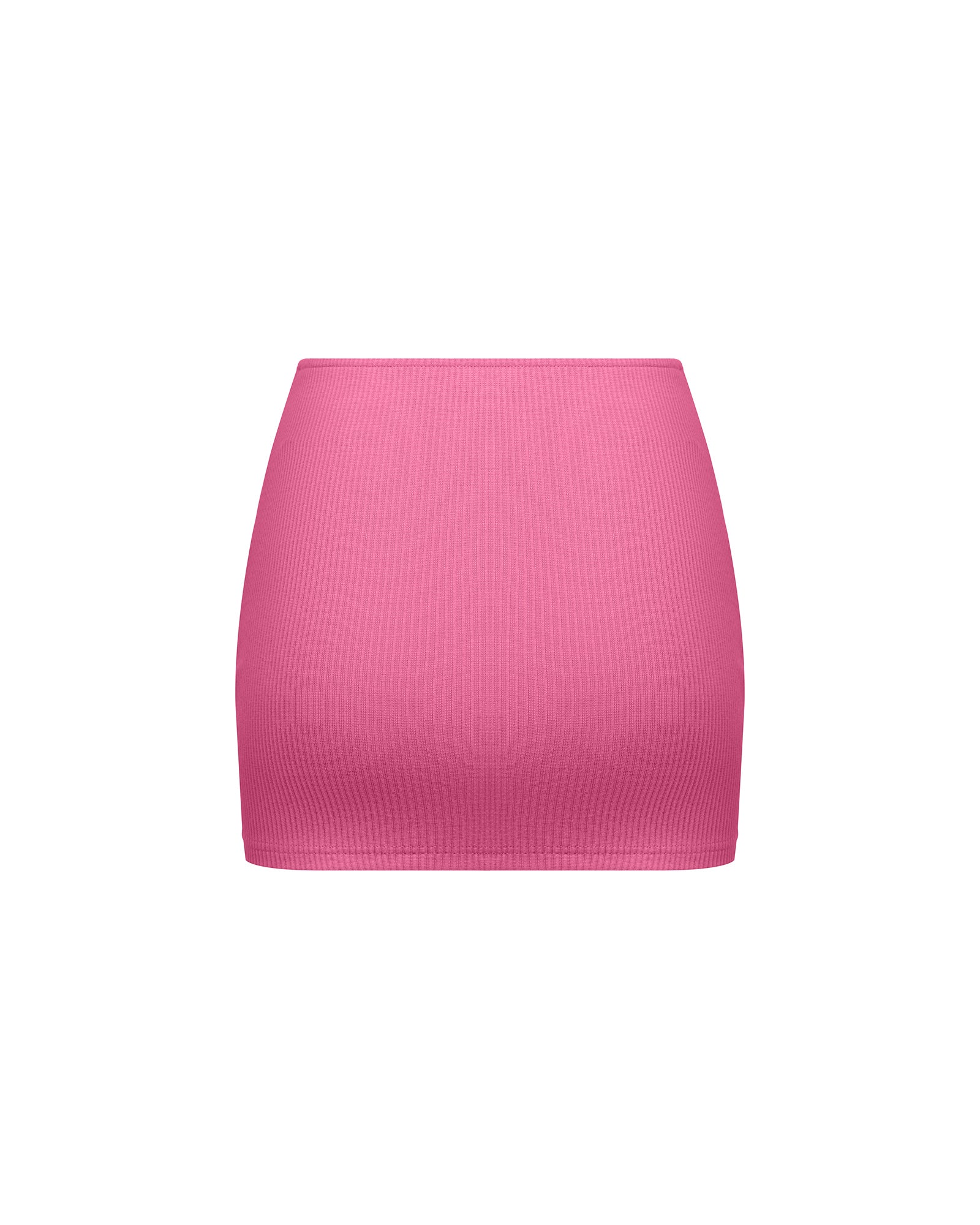 Ribbed Mid Rise Skirt