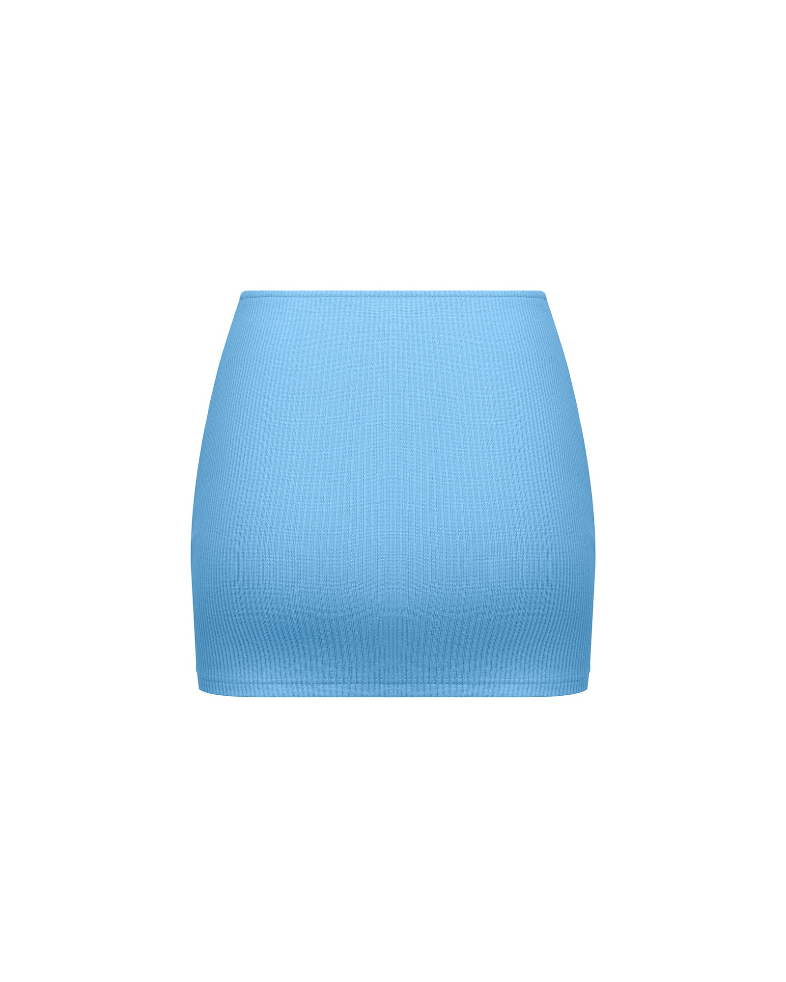 Ribbed Mid Rise Skirt
