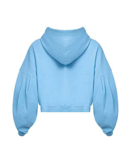 Ribbed Zip Hoodie