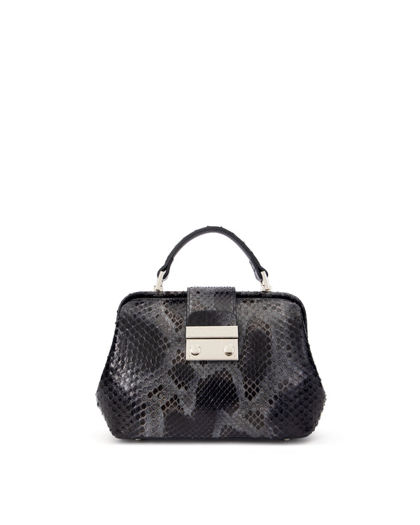 Black and Silver Snakeskin