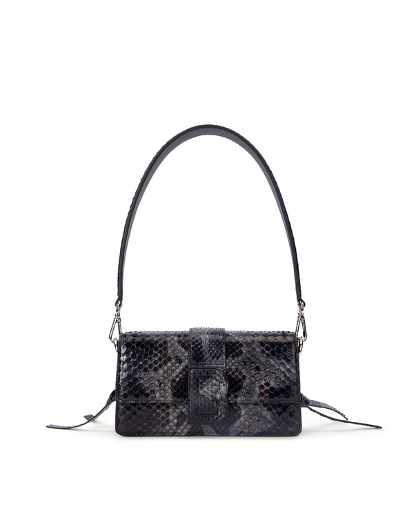 Black and Silver Snakeskin