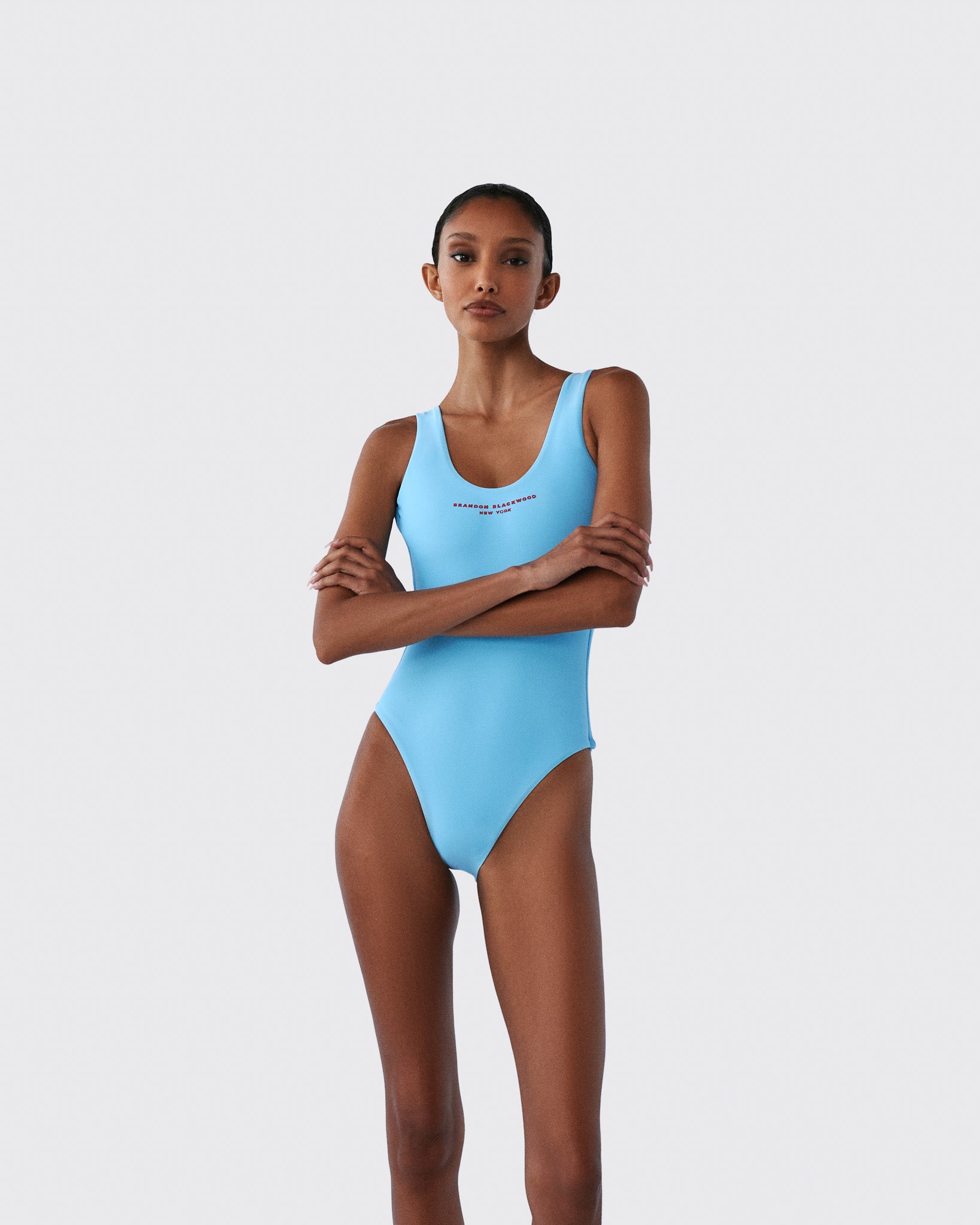 Logo One Piece Swimsuit