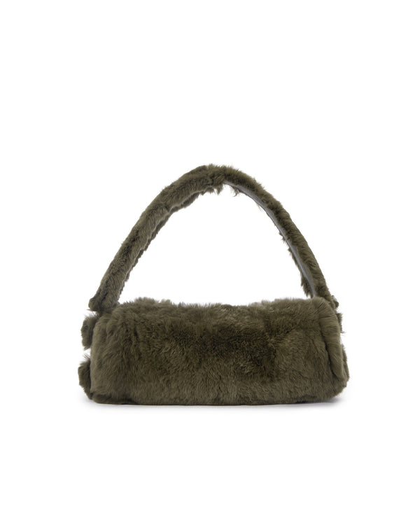 Forest Green Rabbit Fur