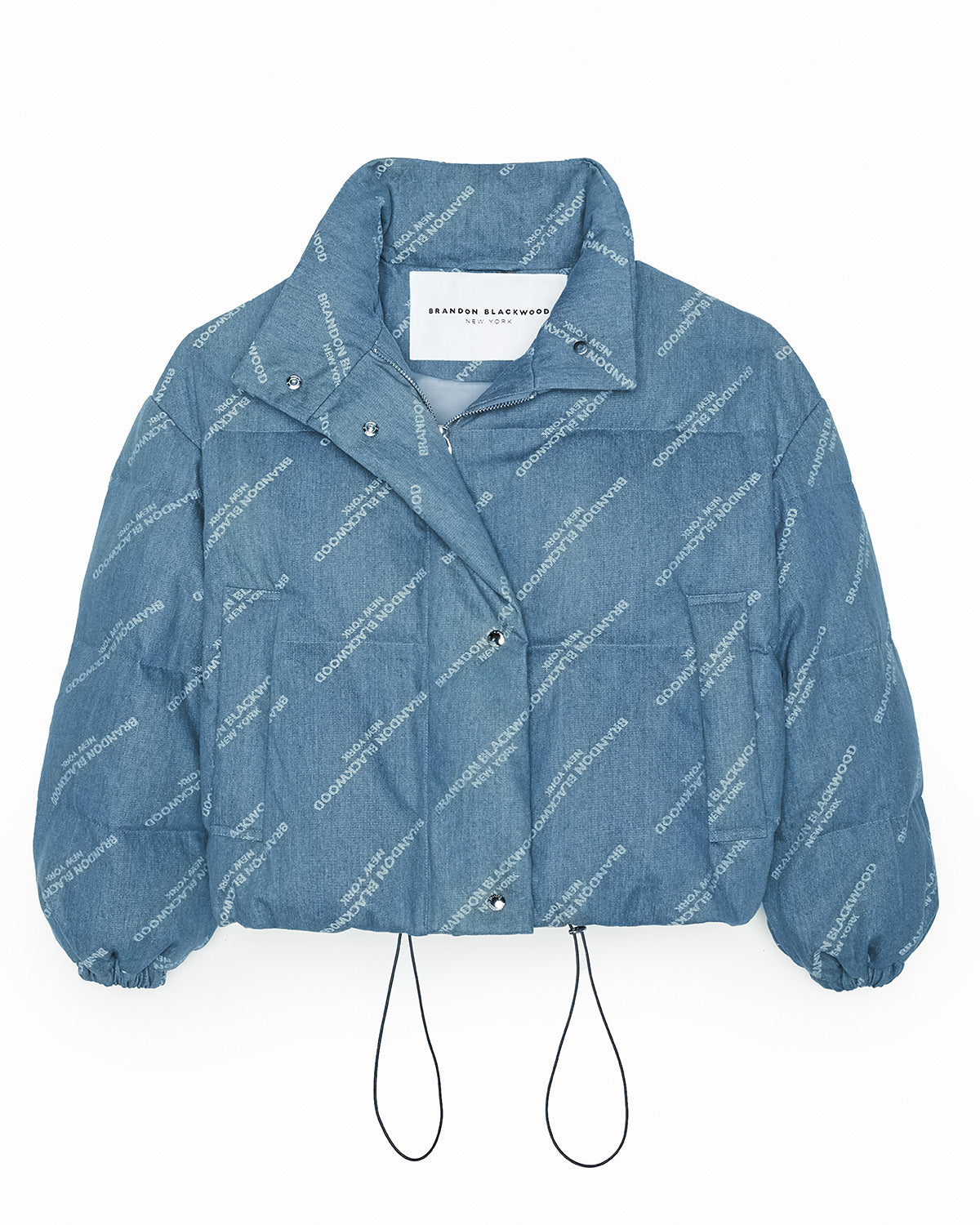 Louis Vuitton Signature Short Hooded Wrap Coat Blue Oil. Size 42