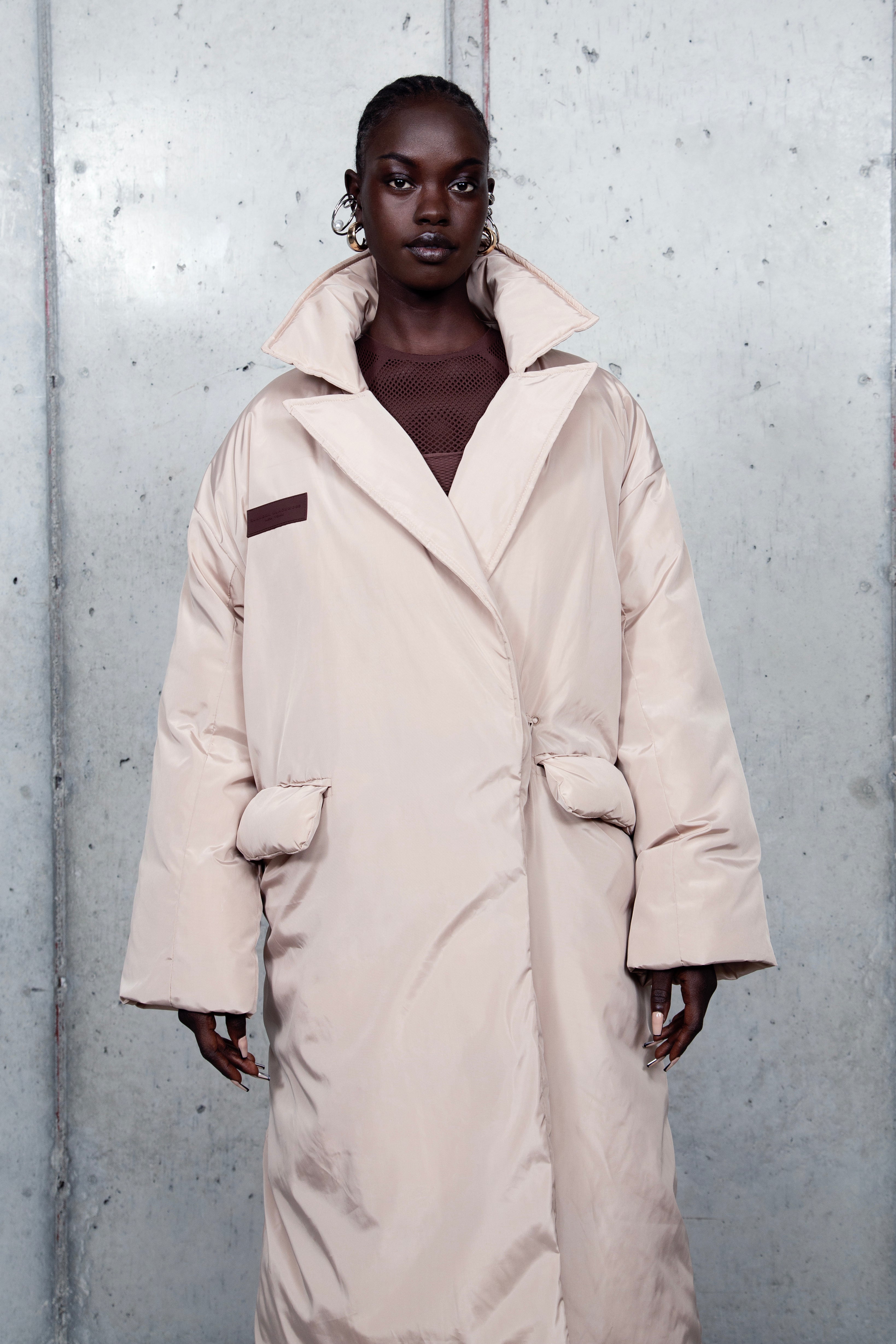 Beige hotsell bubble coat